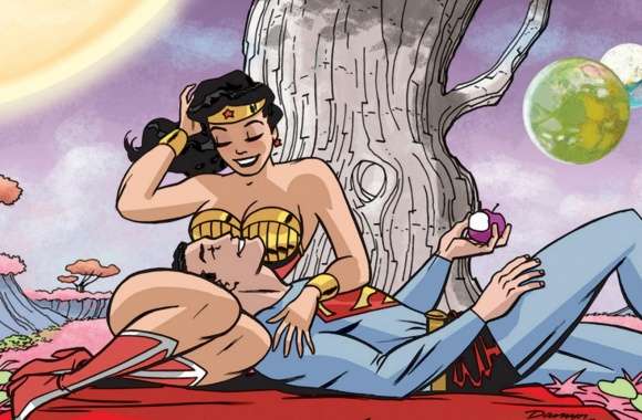 Classic Superman and Wonder Woman