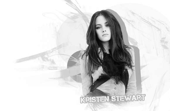 Kristen Stewart Black and White wallpapers hd quality