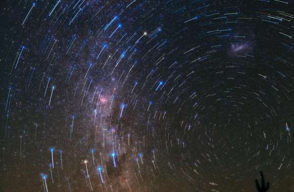 Star Trails over Atacama Desert