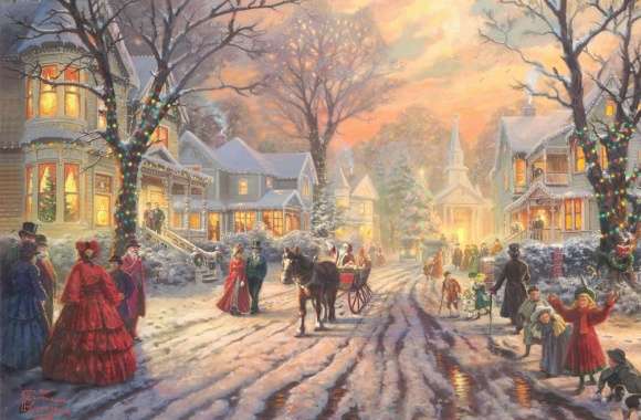 Victorian Christmas Carol by Thomas Kinkade