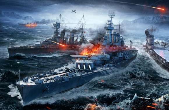 World Of Warships Naval Sea Battle