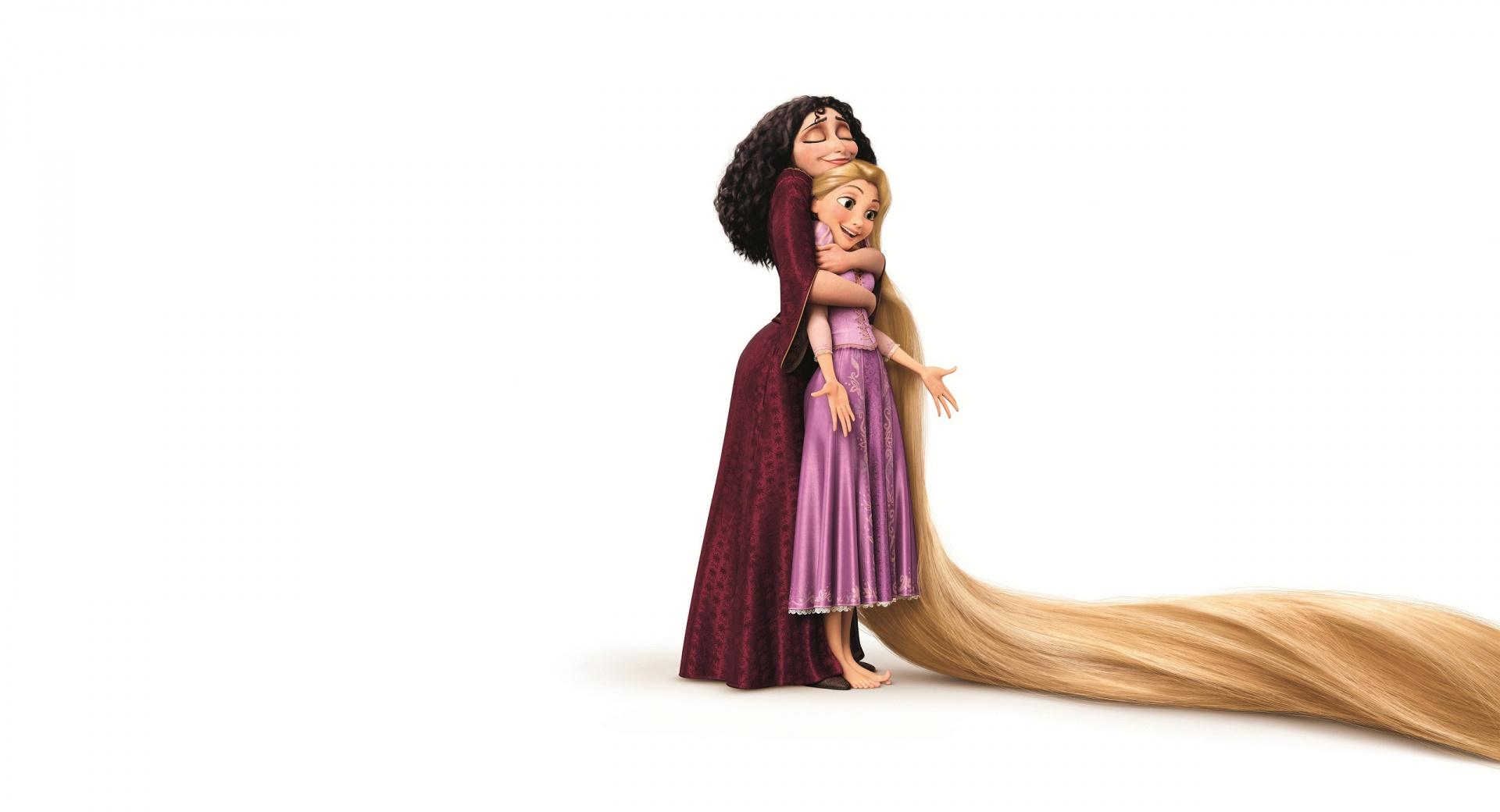 2010 Tangled Mother Gothel And Rapunzel at 640 x 1136 iPhone 5 size wallpapers HD quality