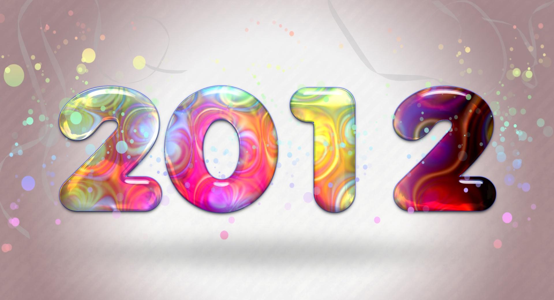 2012 Colorful New Year wallpapers HD quality