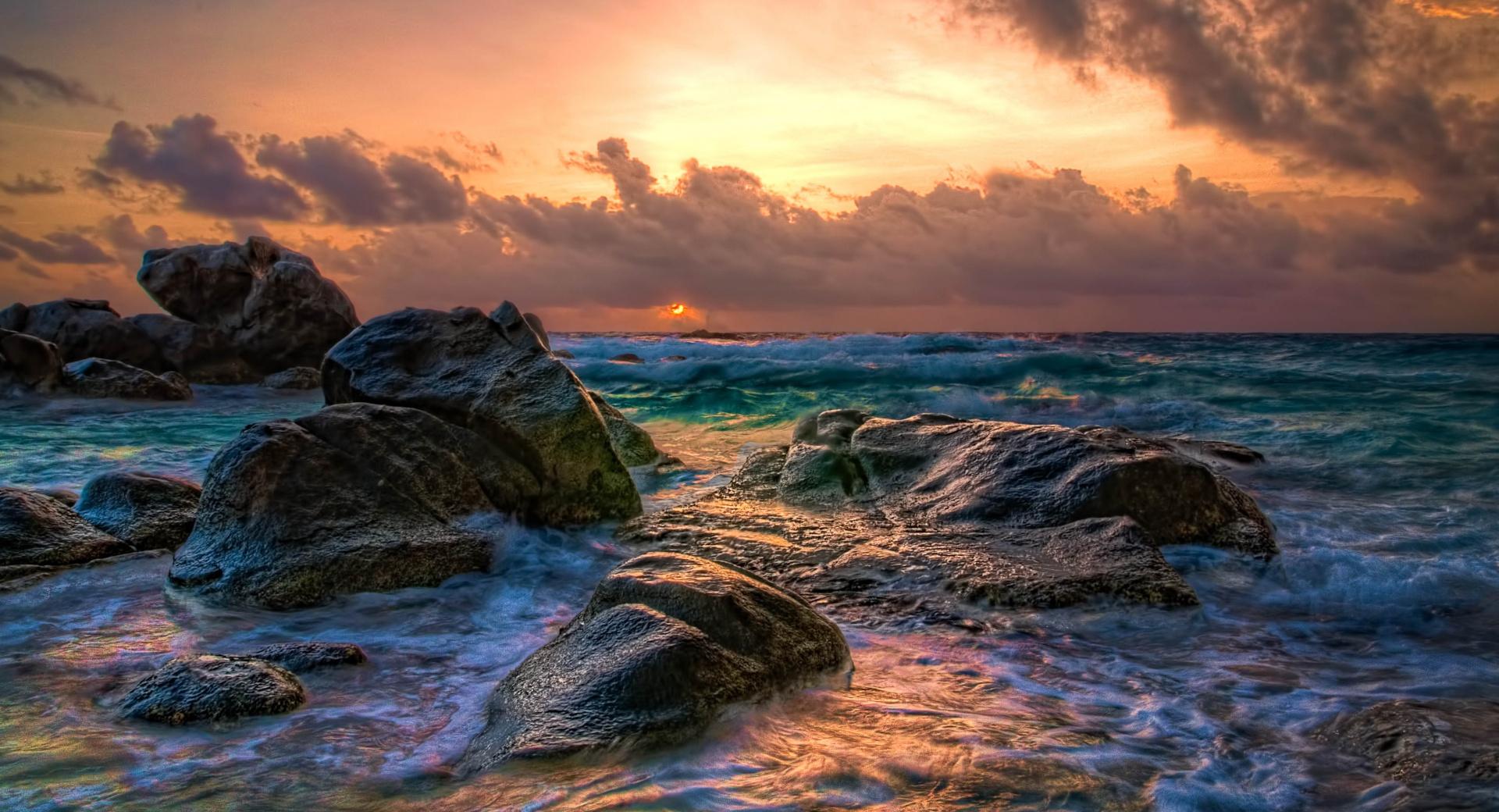 Aruba Sunrise at 1334 x 750 iPhone 7 size wallpapers HD quality
