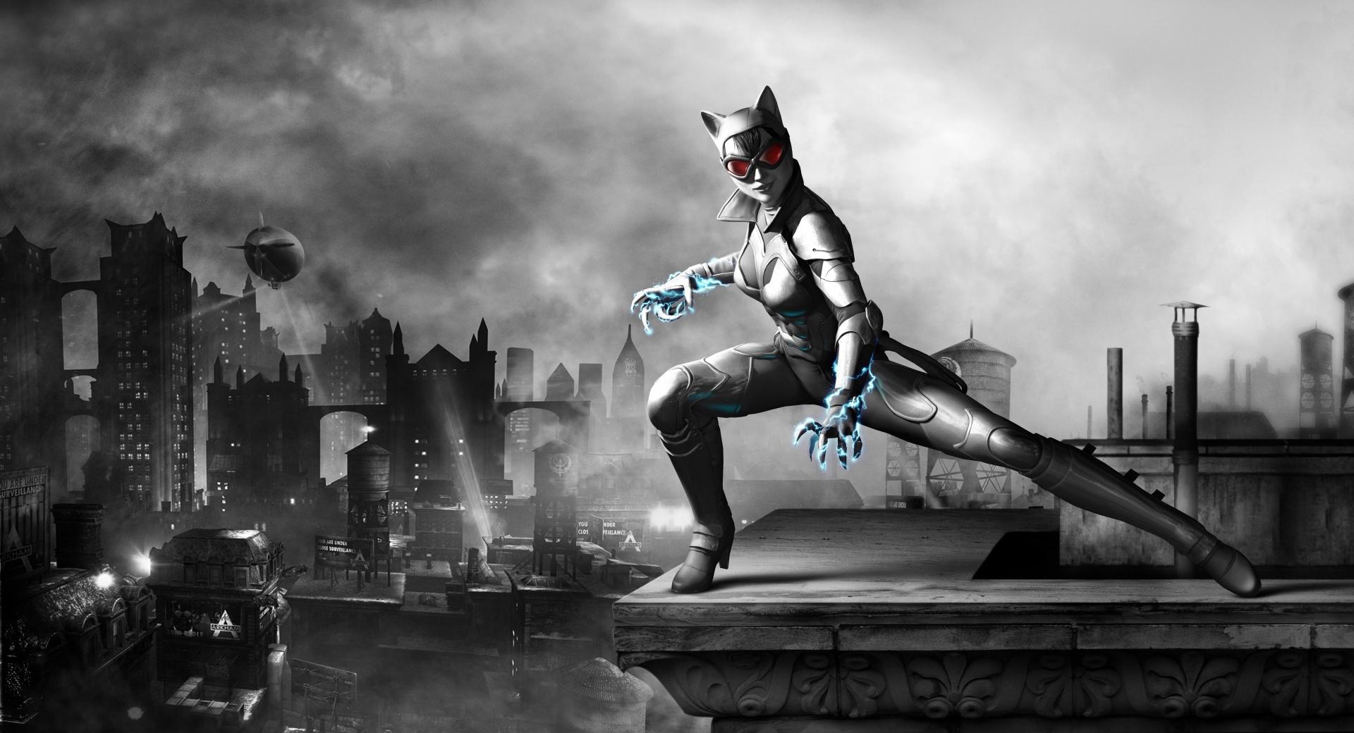Batman Arkham City - Catwoman Night at 1024 x 1024 iPad size wallpapers HD quality