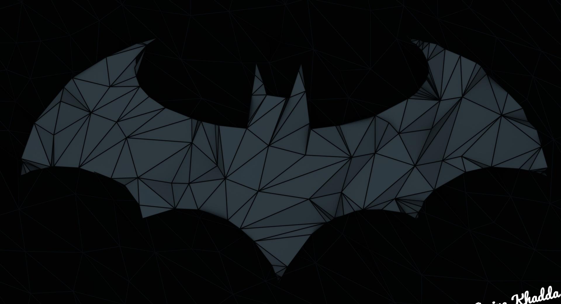 Batman Arkham Origins Low Poly Logo 2 at 320 x 480 iPhone size wallpapers HD quality