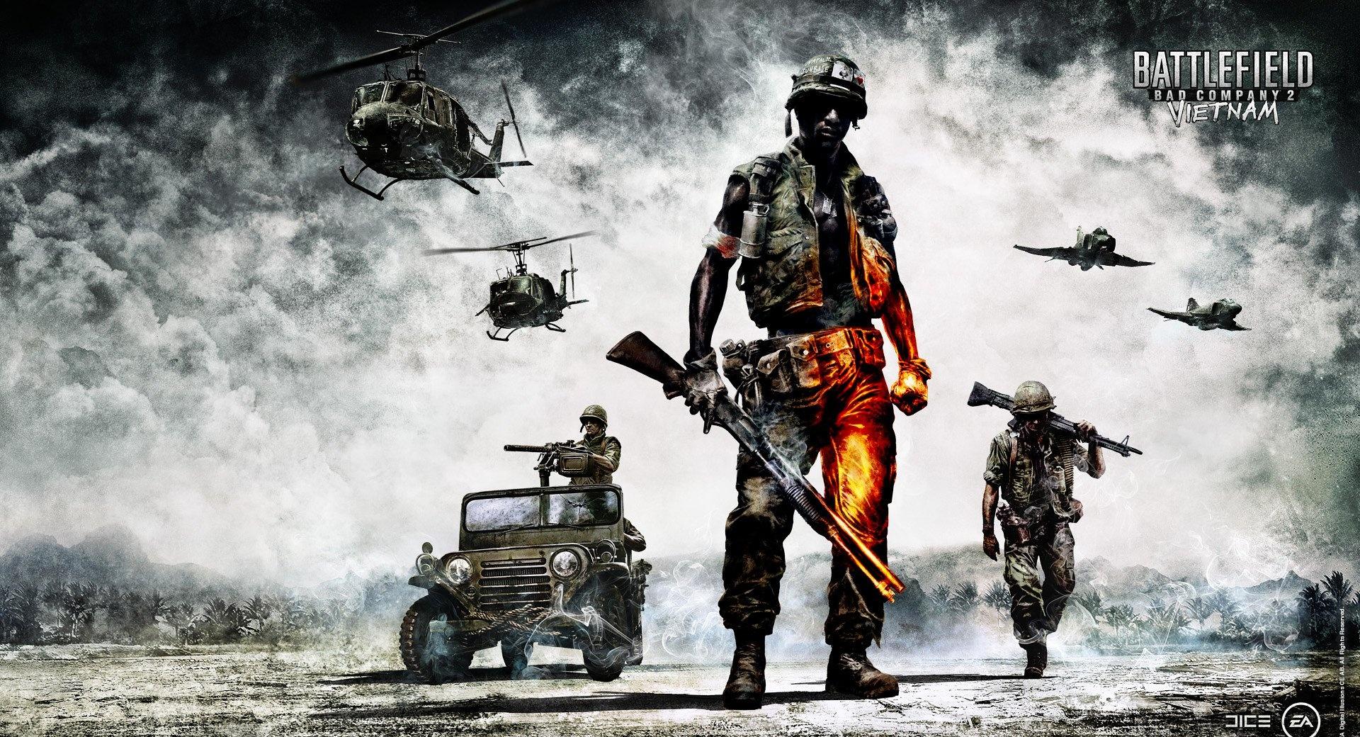 Battlefield Bad Company 2 Vietnam at 1024 x 1024 iPad size wallpapers HD quality