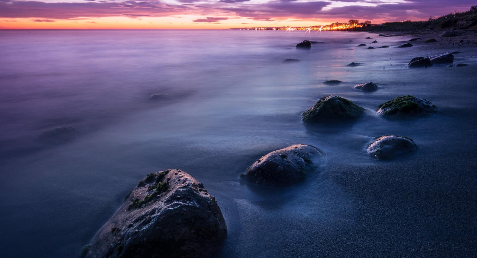 Beach Long Exposure at 750 x 1334 iPhone 6 size wallpapers HD quality