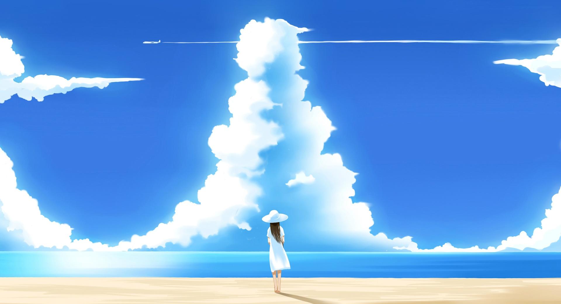 Beautiful Summer Day Illustration at 320 x 480 iPhone size wallpapers HD quality