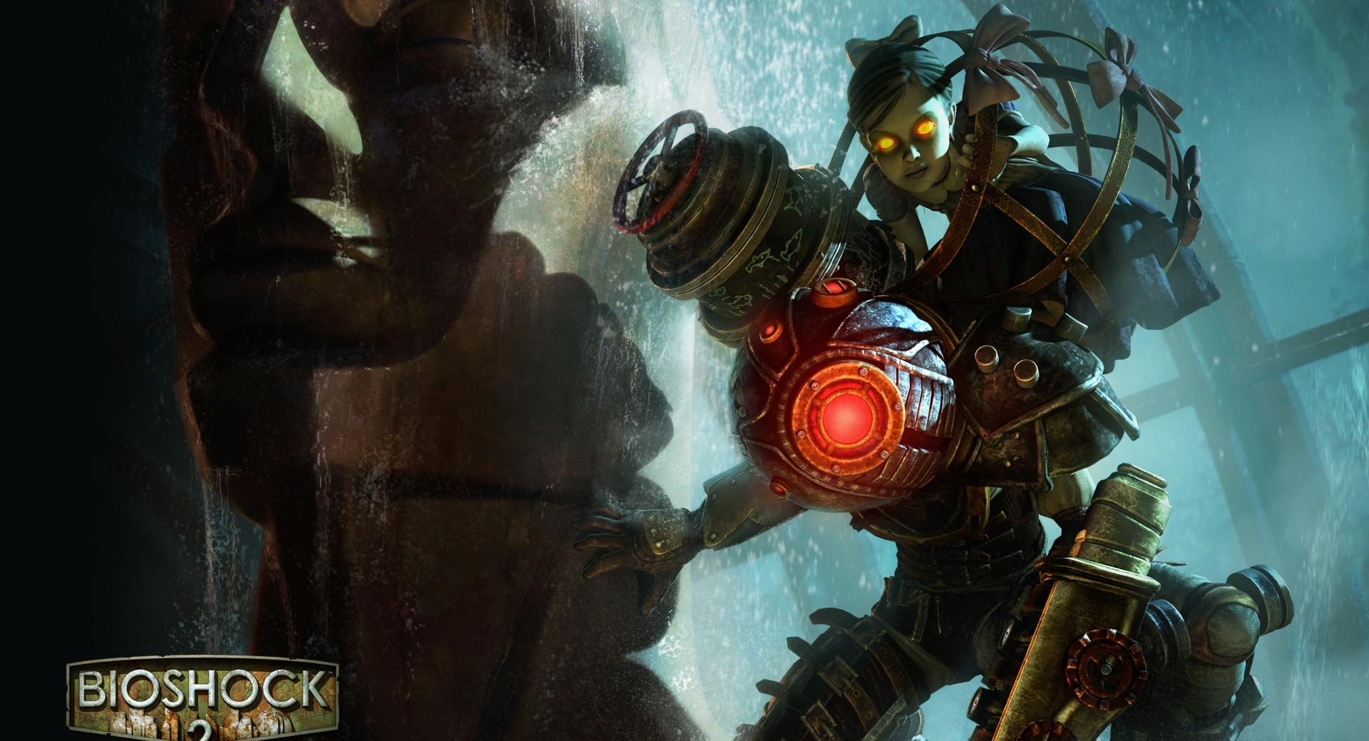 Bioshock 2 BigSis at 640 x 960 iPhone 4 size wallpapers HD quality