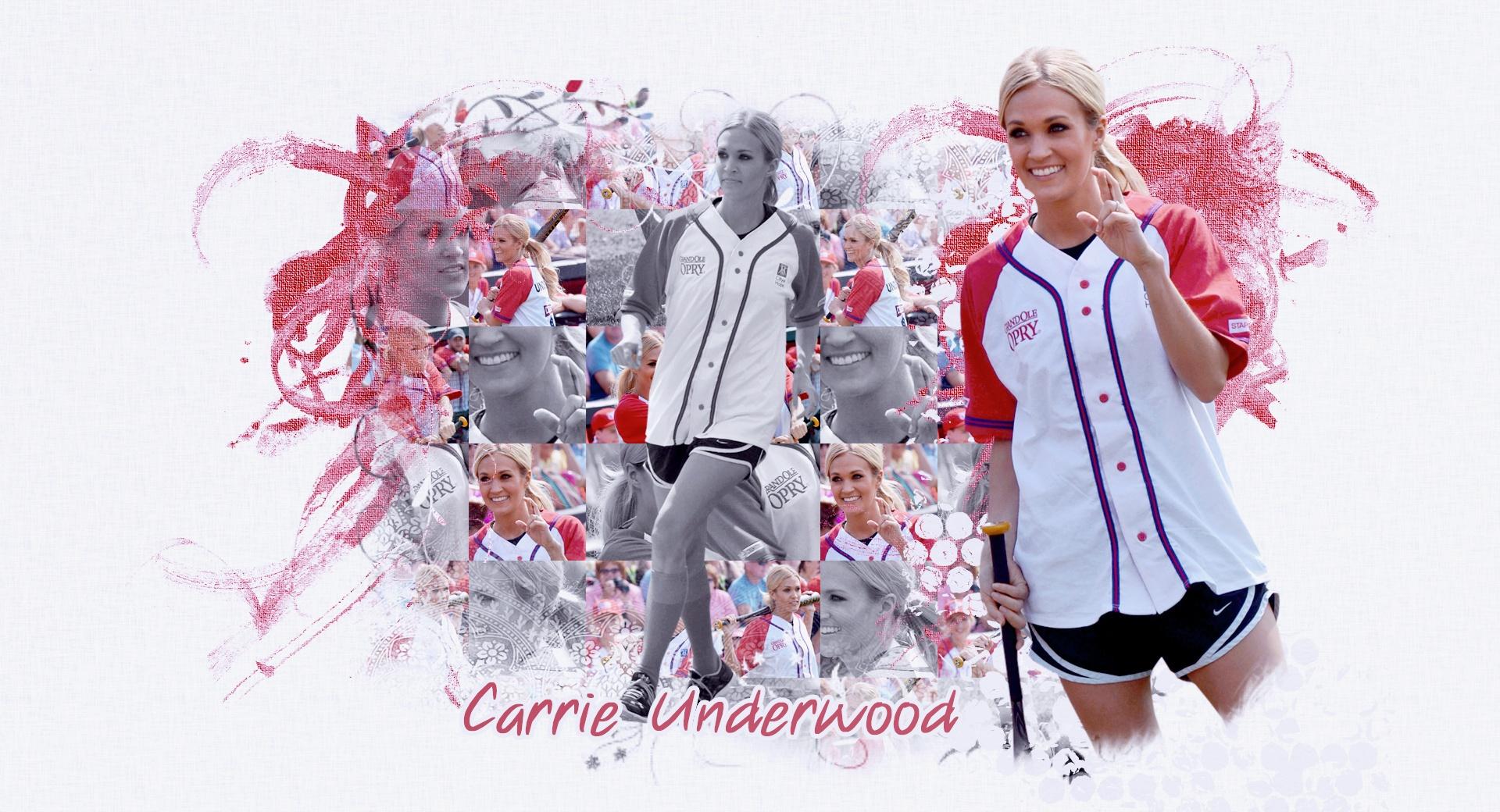 Carrie Underwood Playing Softball wallpapers HD quality