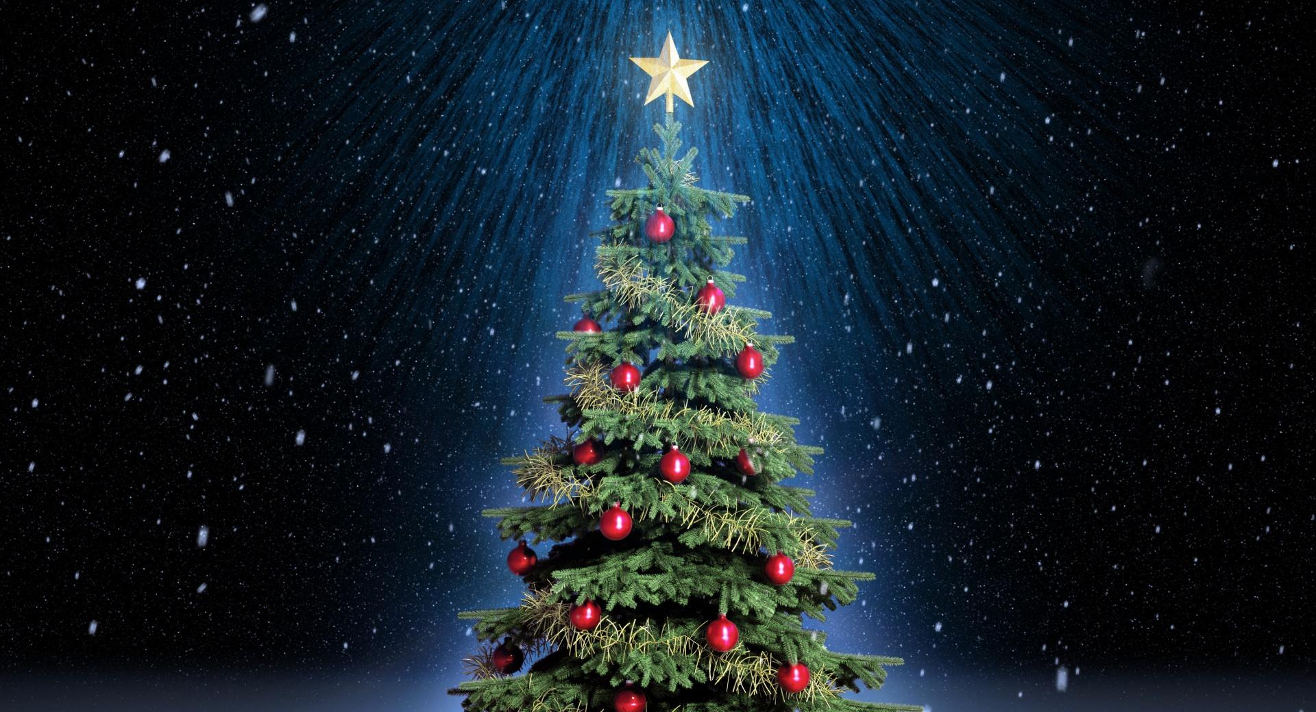 Classic Christmas Tree at 2048 x 2048 iPad size wallpapers HD quality
