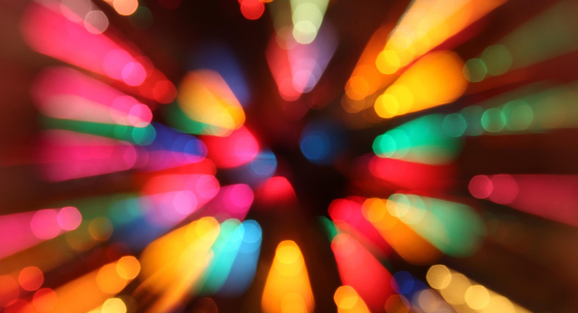 Colorful Christmas Bokeh at 640 x 960 iPhone 4 size wallpapers HD quality