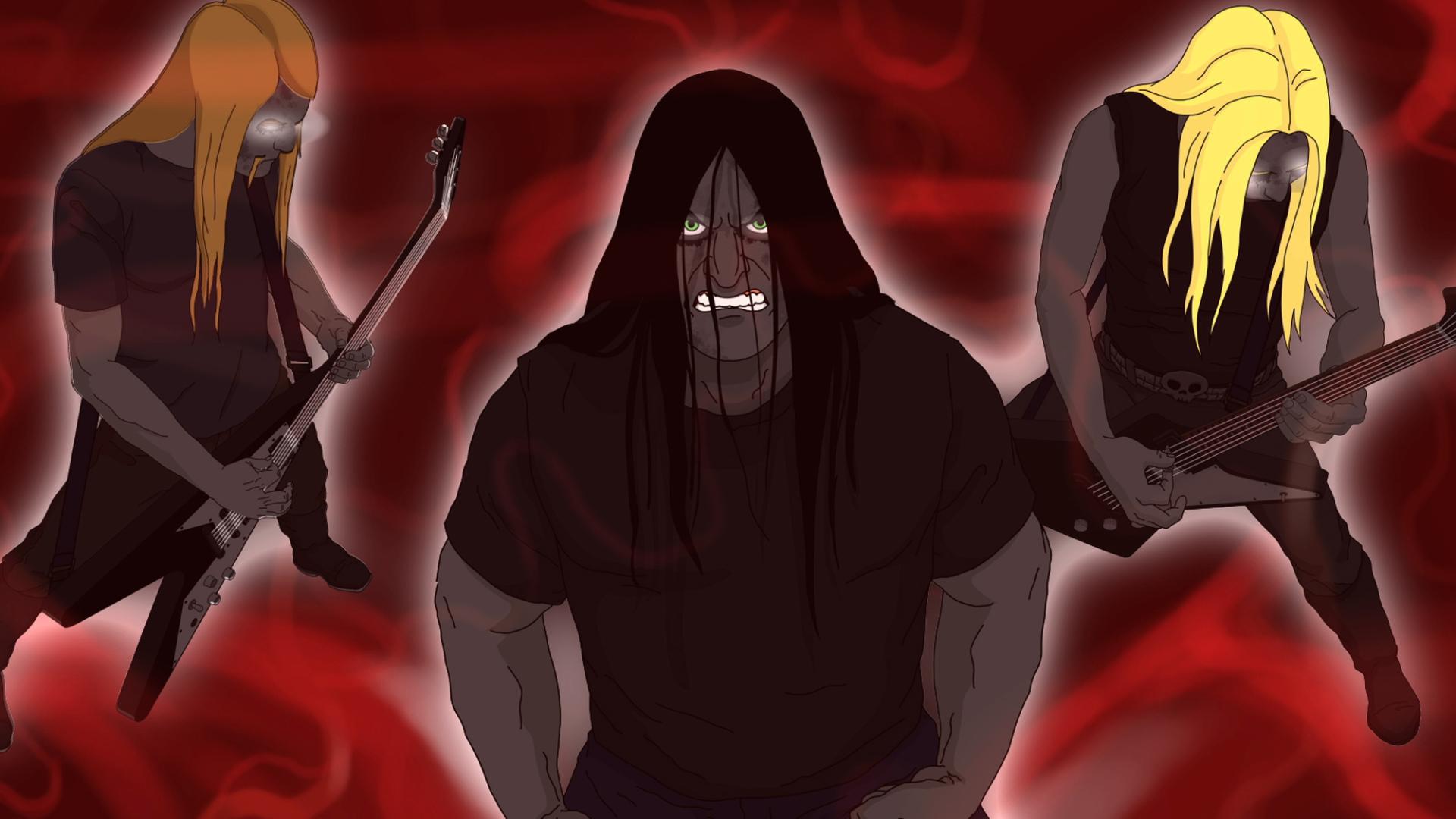 Dethklok at 640 x 1136 iPhone 5 size wallpapers HD quality