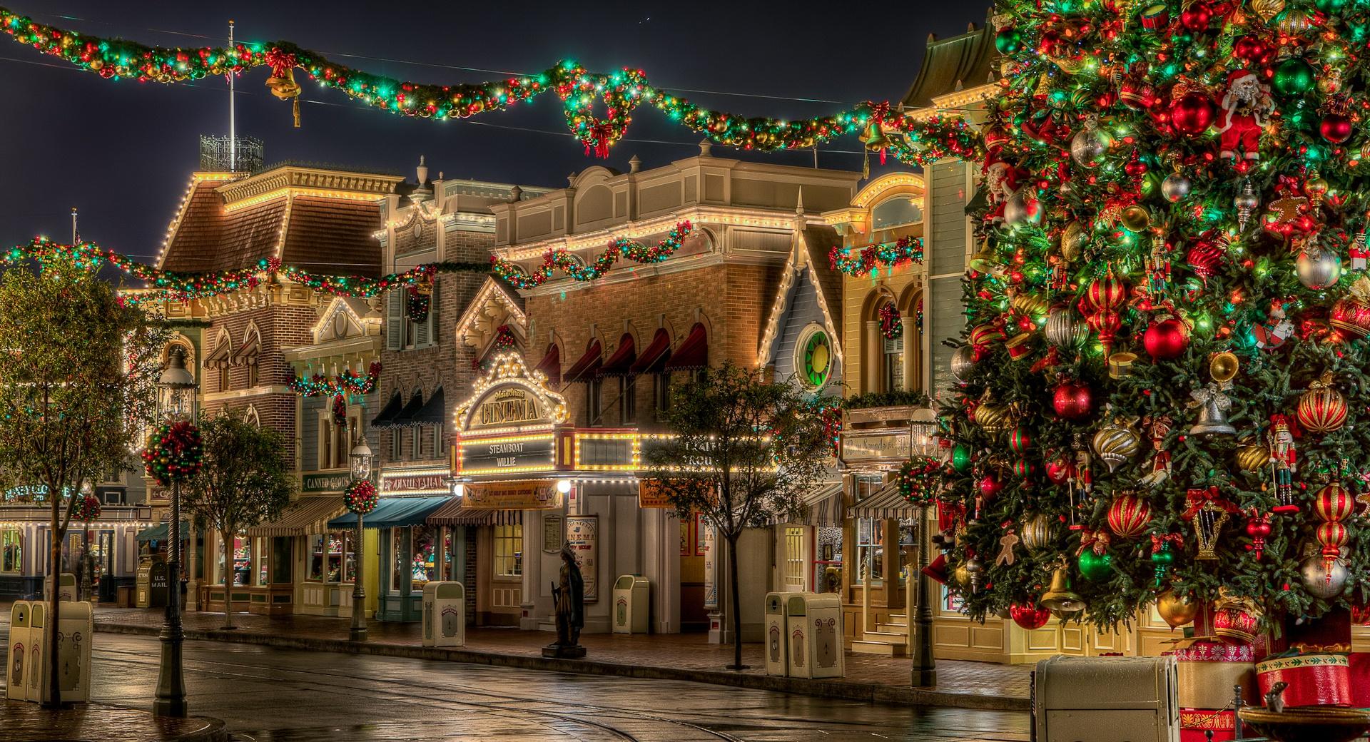 Disneyland Christmas at 1024 x 1024 iPad size wallpapers HD quality