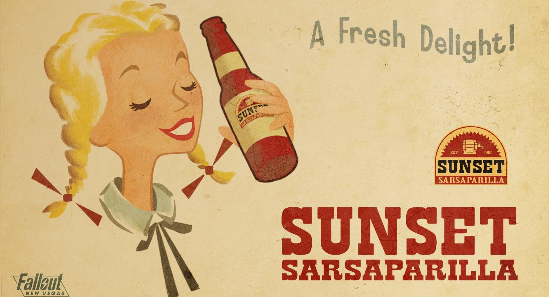 Fallout New Vegas - Sunset Sarsaparilla at 640 x 960 iPhone 4 size wallpapers HD quality
