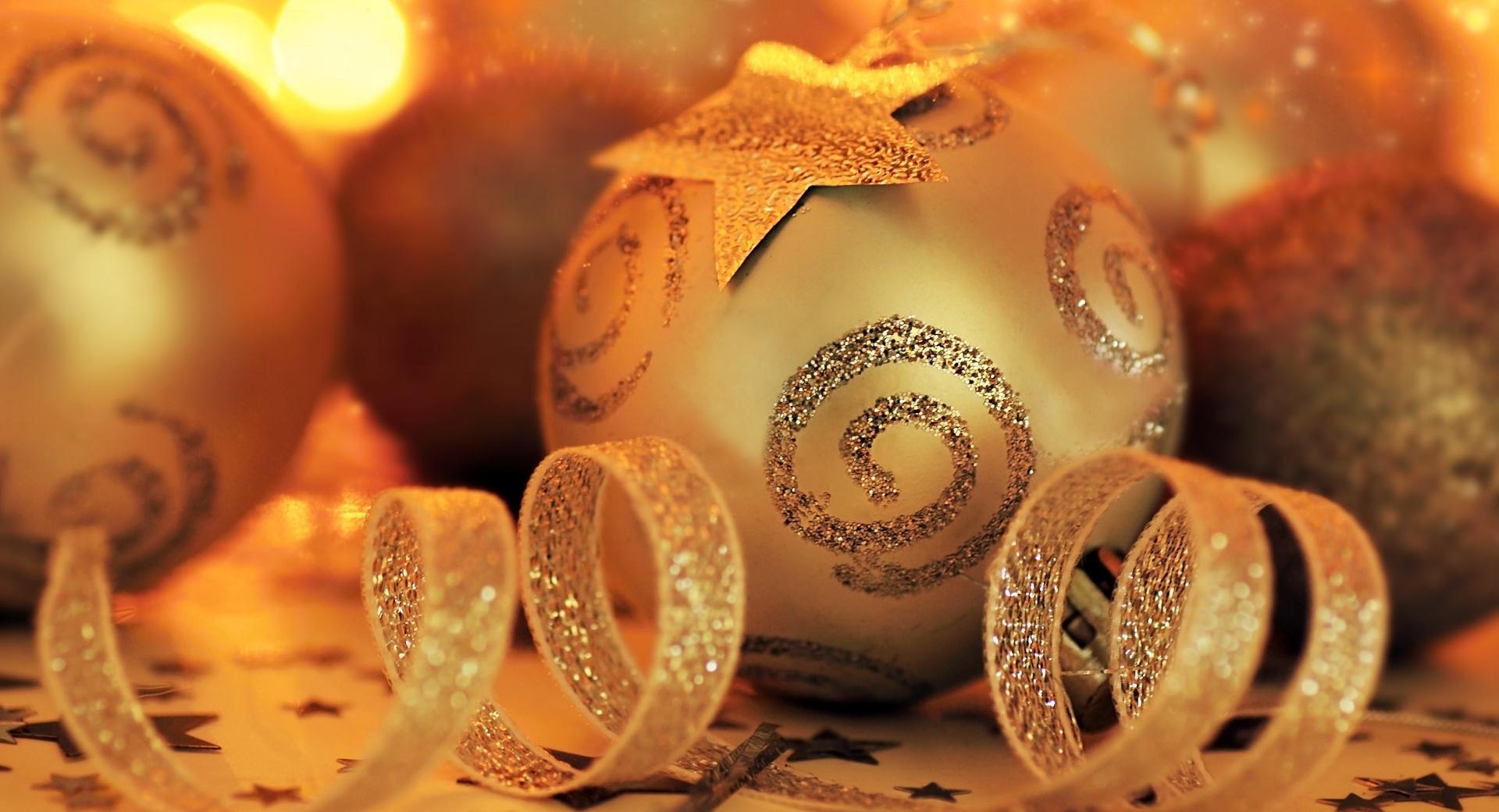 Golden Christmas wallpapers HD quality