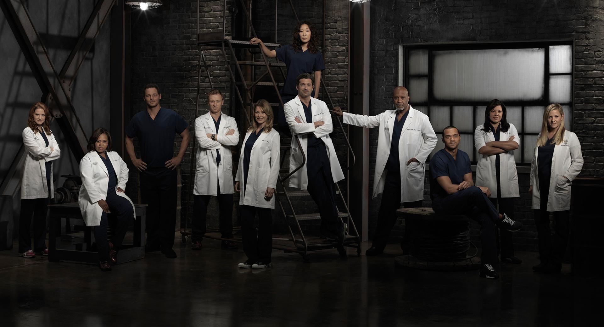 Greys Anatomy TV Show Cast at 640 x 1136 iPhone 5 size wallpapers HD quality