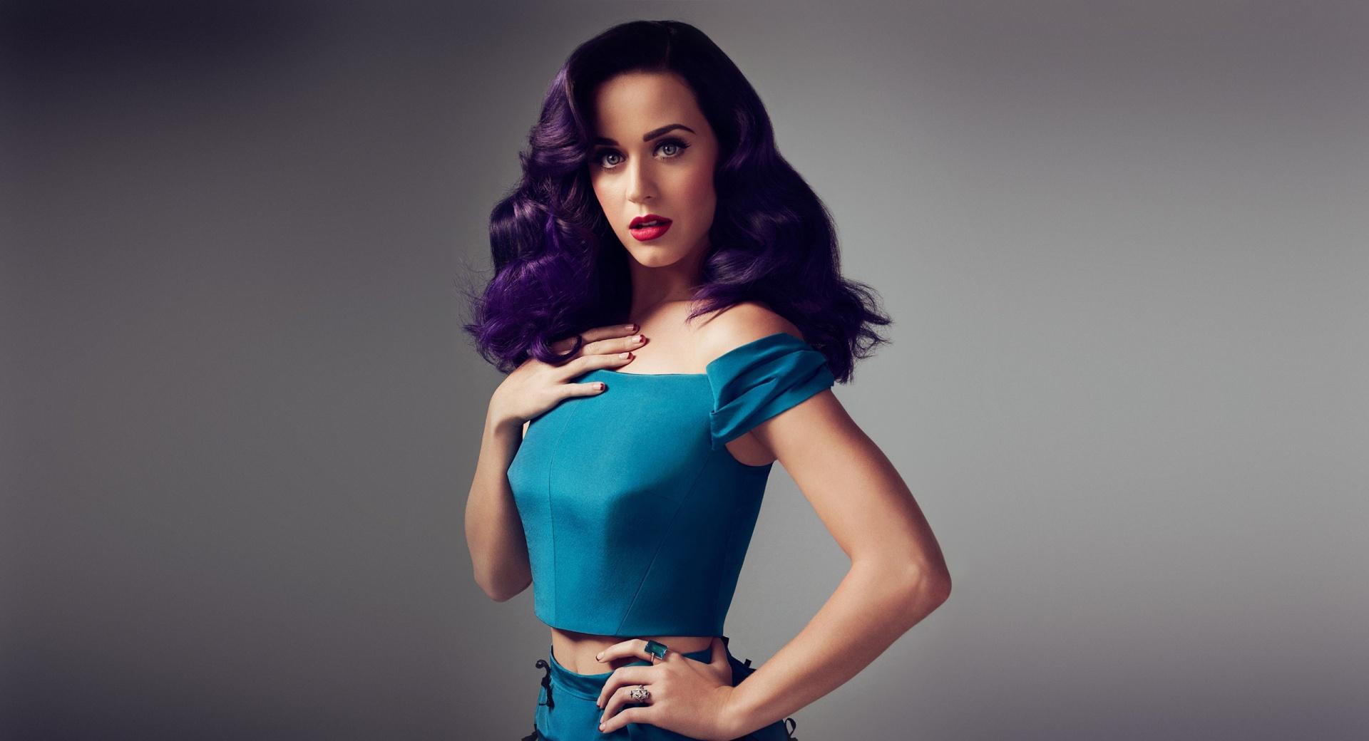 Katy Perry Purple Hair at 1334 x 750 iPhone 7 size wallpapers HD quality