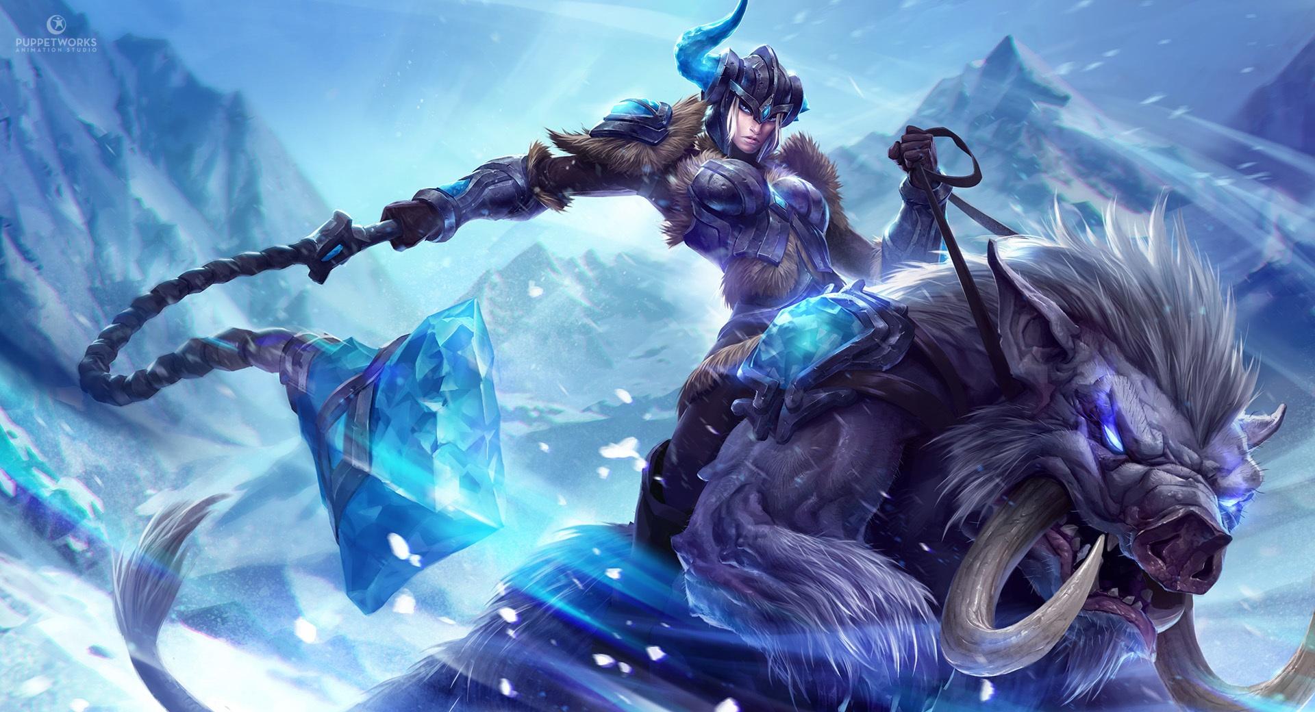 League Of Legends Sejuani at 320 x 480 iPhone size wallpapers HD quality