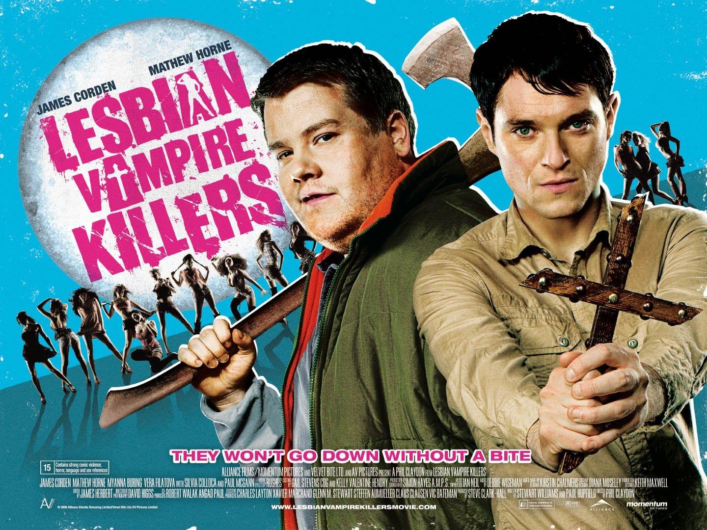 Lesbian Vampire Killers at 320 x 480 iPhone size wallpapers HD quality