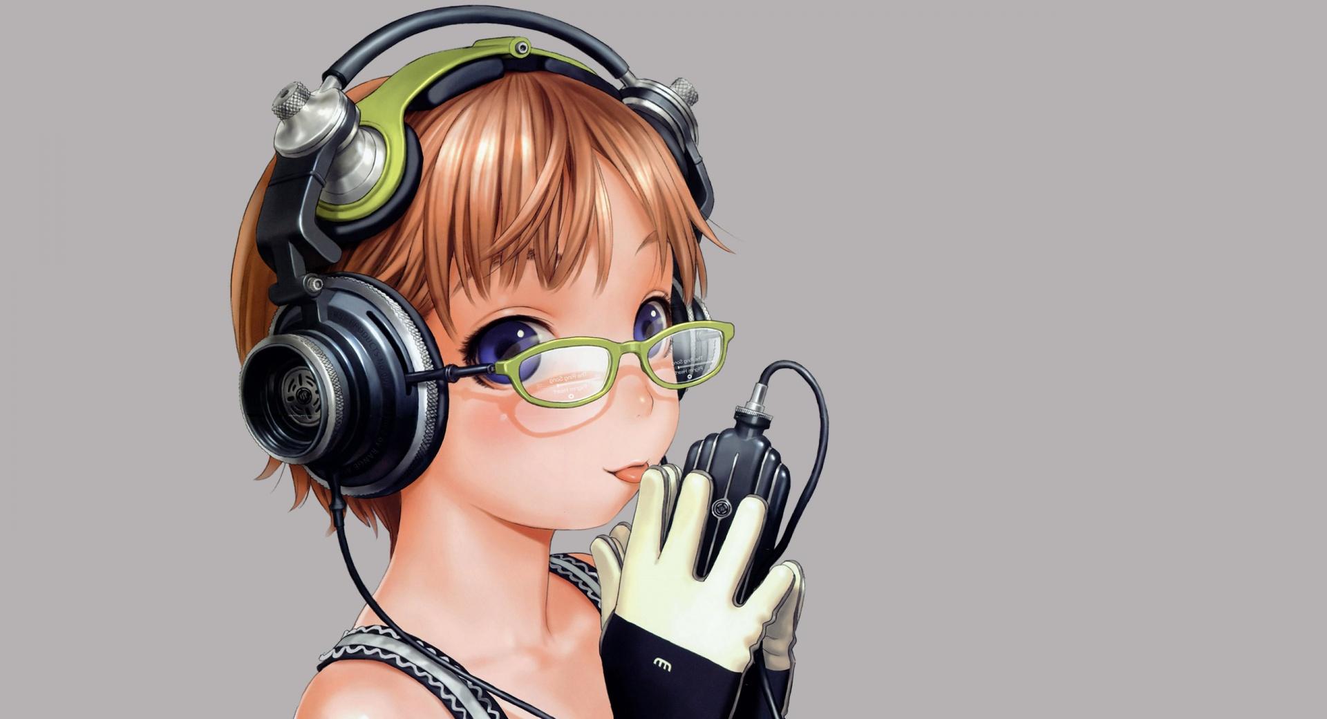 Listening Music Anime at 640 x 1136 iPhone 5 size wallpapers HD quality