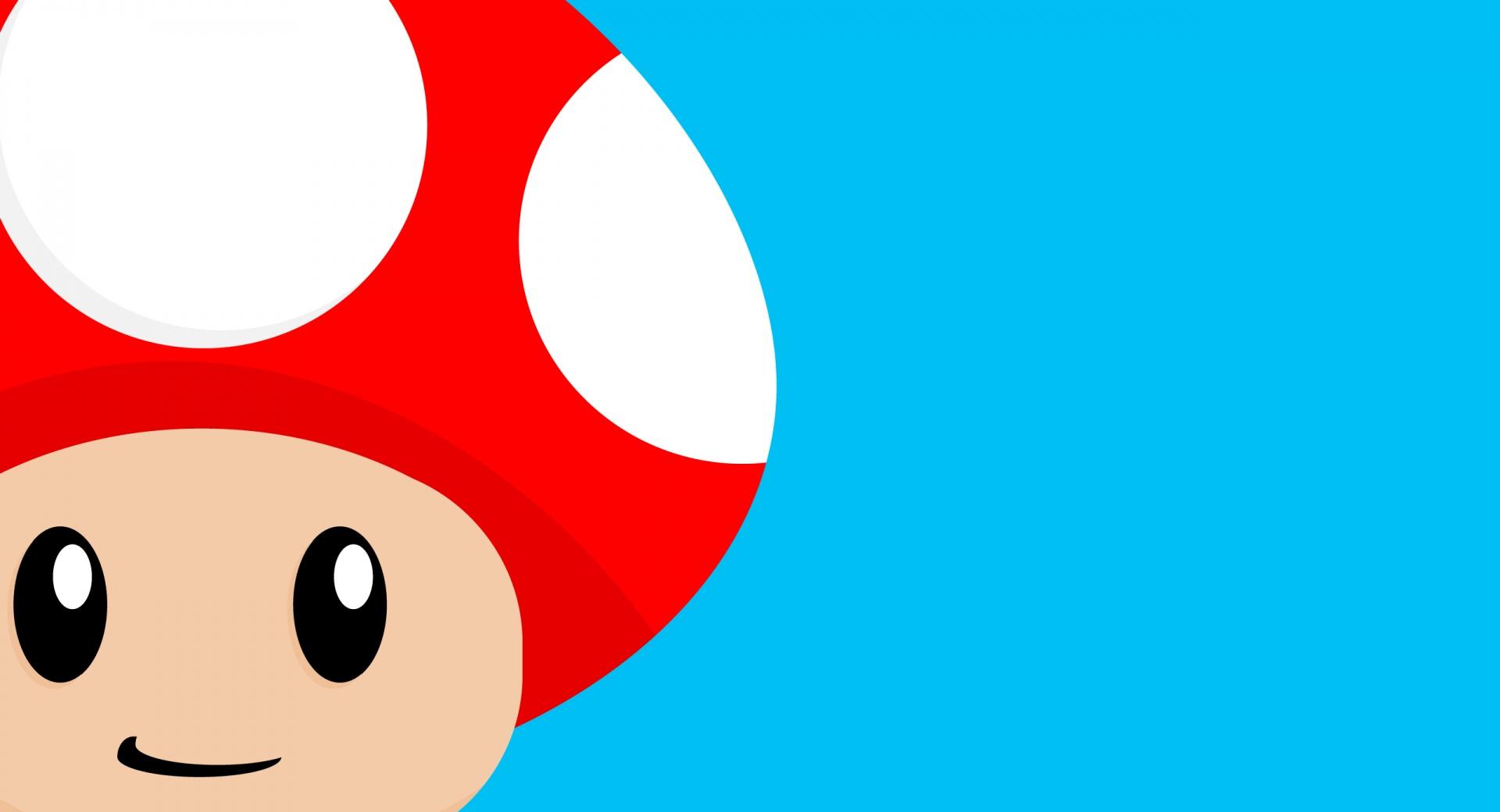 Mario Mushroom at 1024 x 1024 iPad size wallpapers HD quality