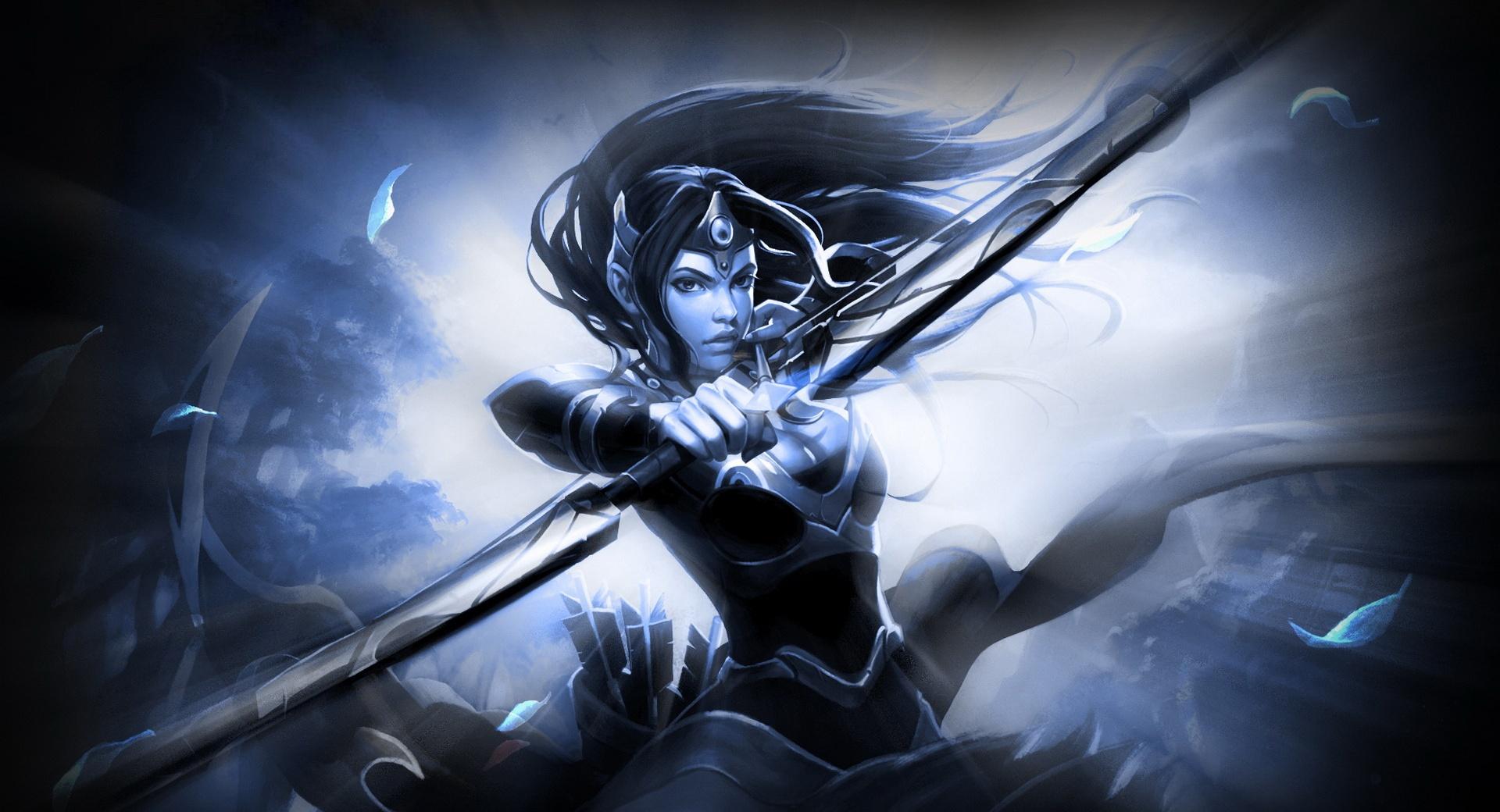 Mirana Dota 2 at 320 x 480 iPhone size wallpapers HD quality