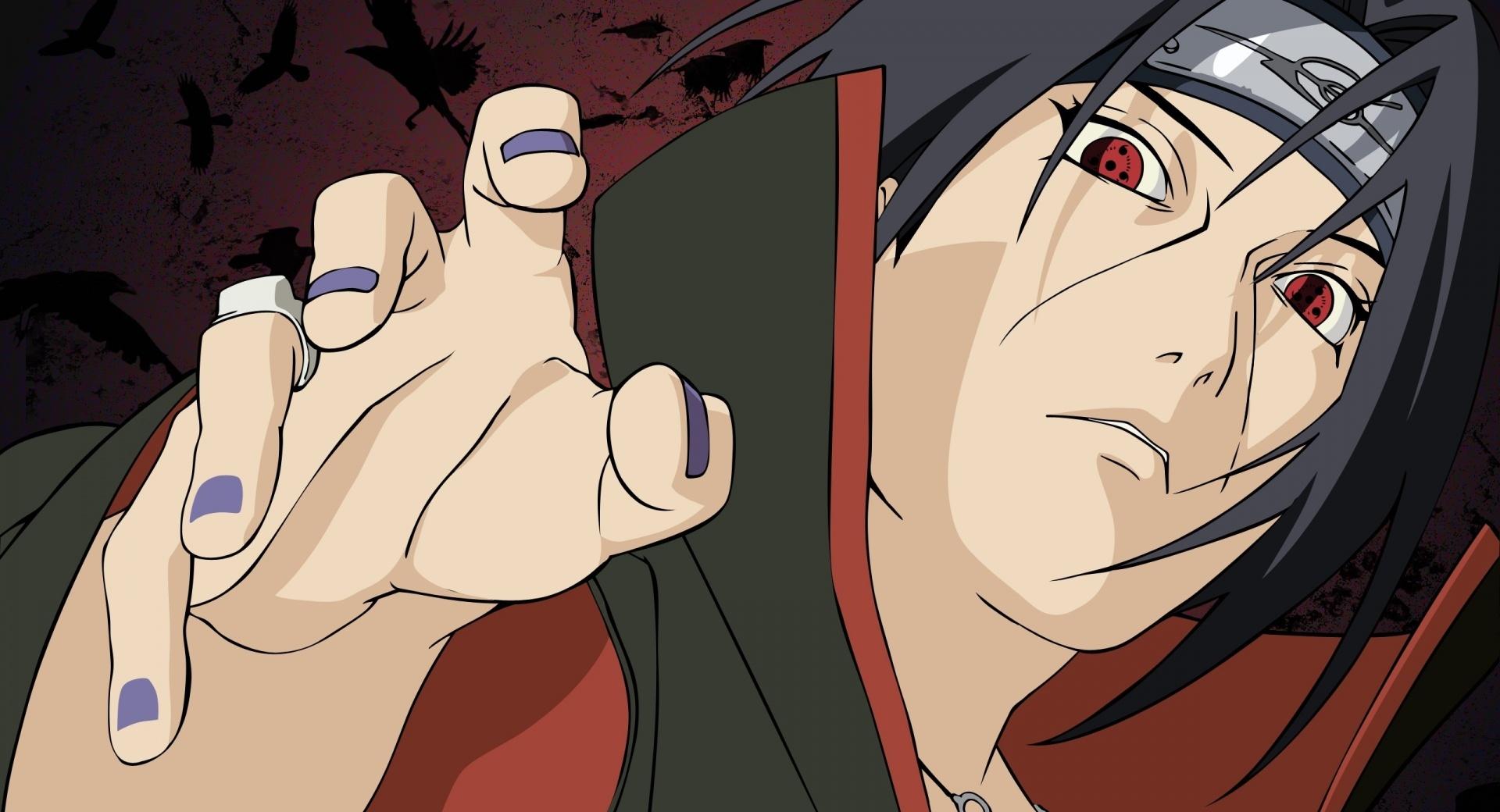 Naruto Uchiha at 320 x 480 iPhone size wallpapers HD quality