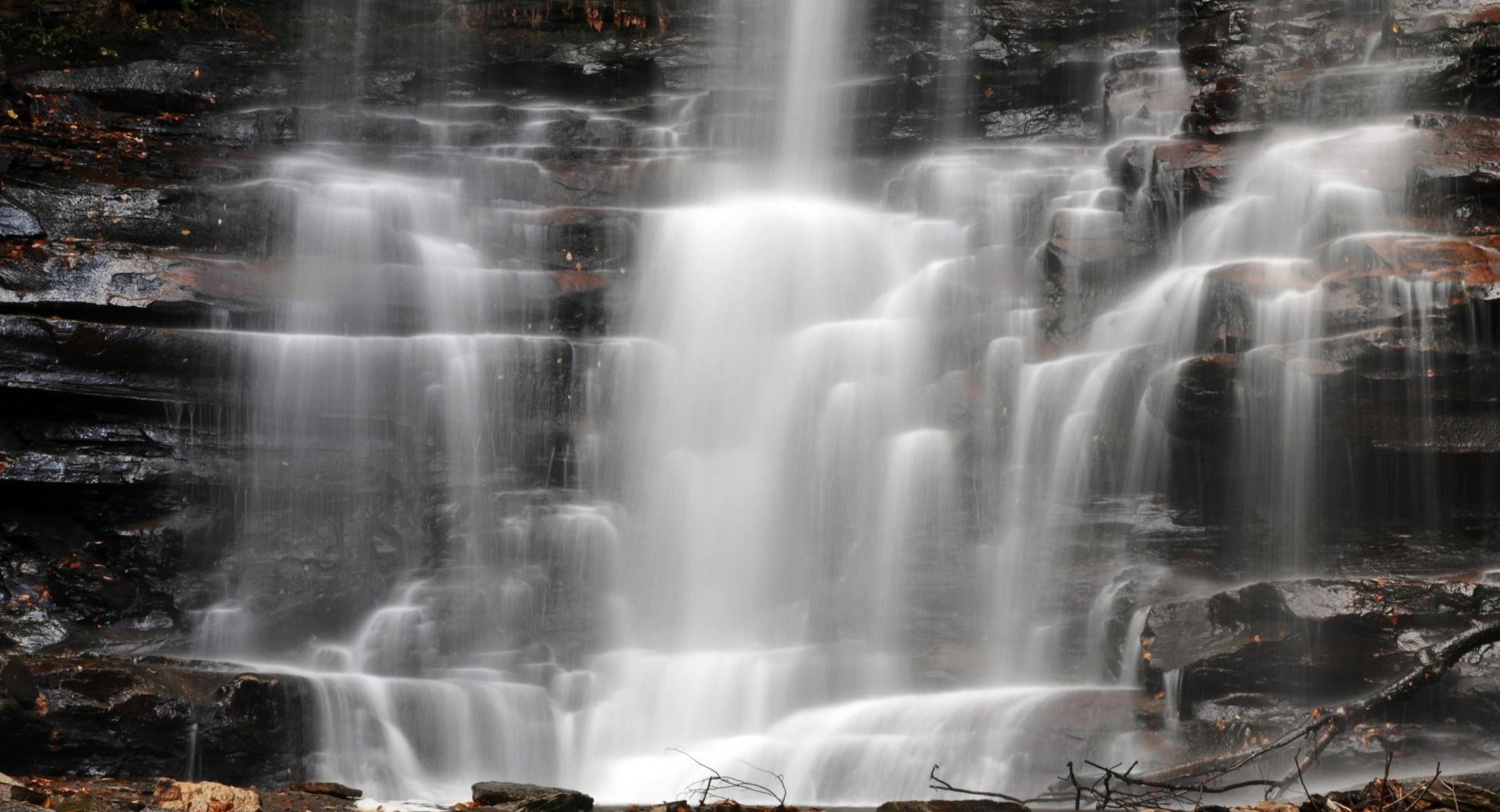 Natural Waterfalls at 2048 x 2048 iPad size wallpapers HD quality