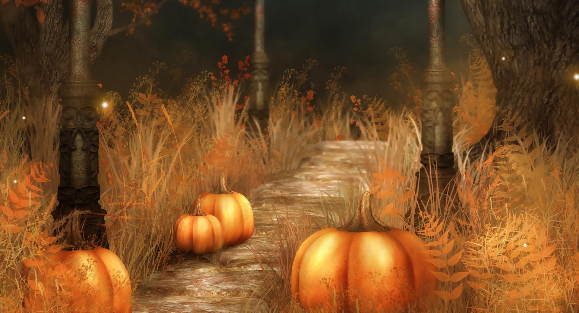 Pumpkins  Halloween at 1024 x 1024 iPad size wallpapers HD quality
