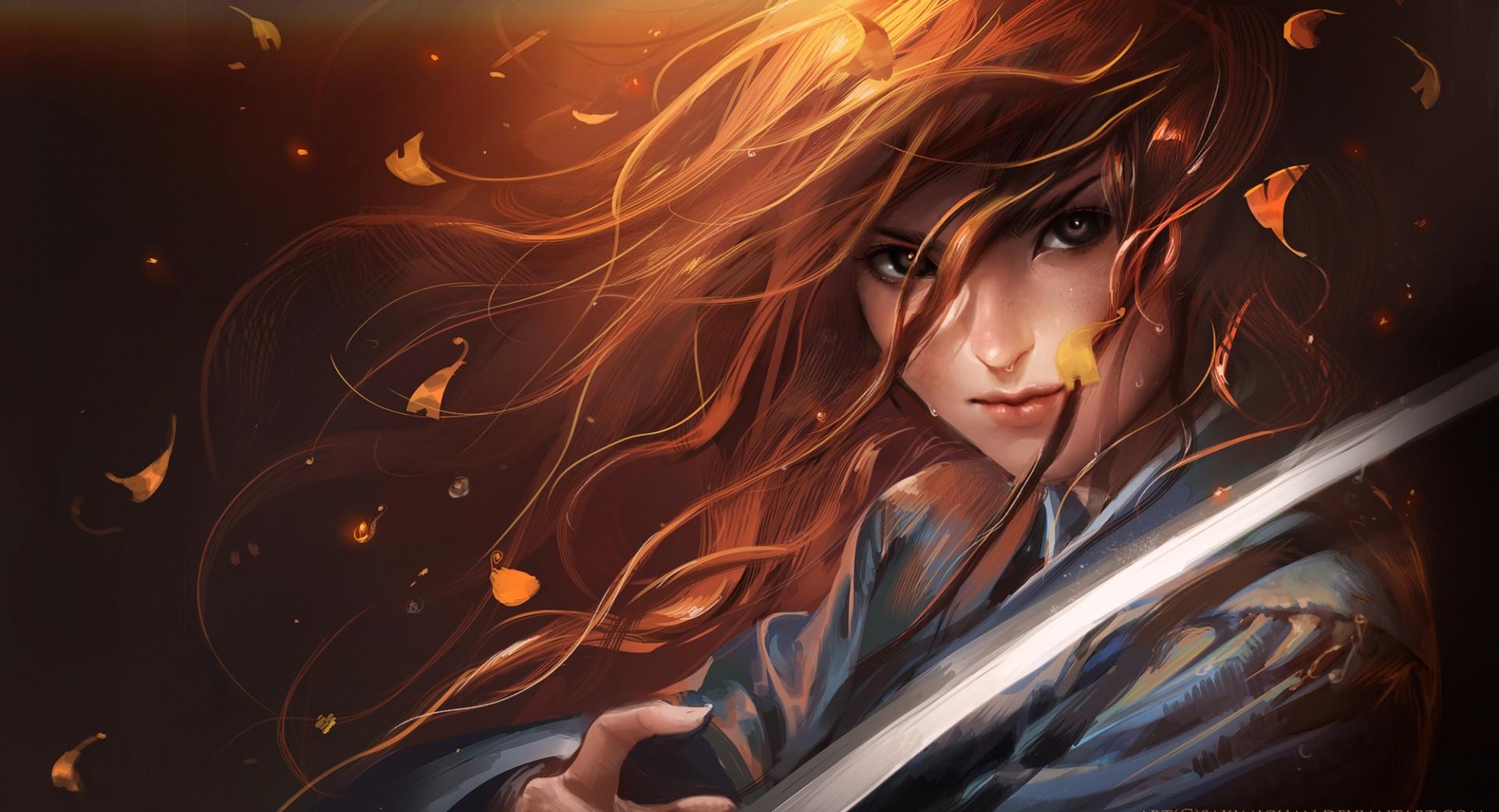 Red Haired Samurai wallpapers HD quality