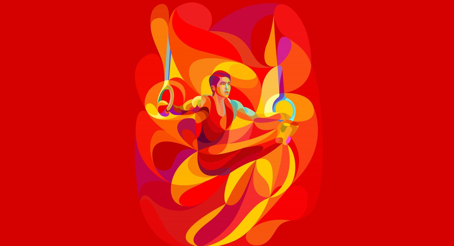 Rio 2016 Olympics Gymnastics at 1024 x 1024 iPad size wallpapers HD quality