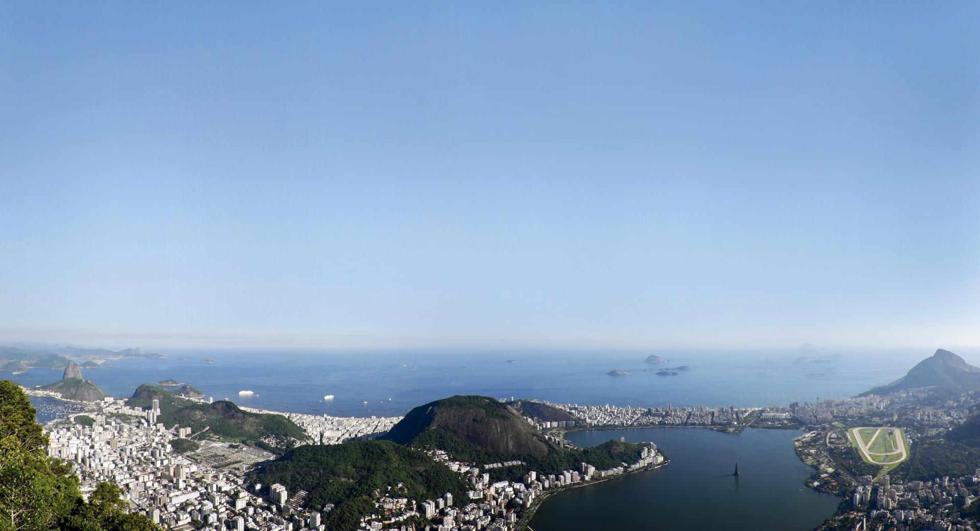 Rio De Janeiro Panorama at 640 x 960 iPhone 4 size wallpapers HD quality