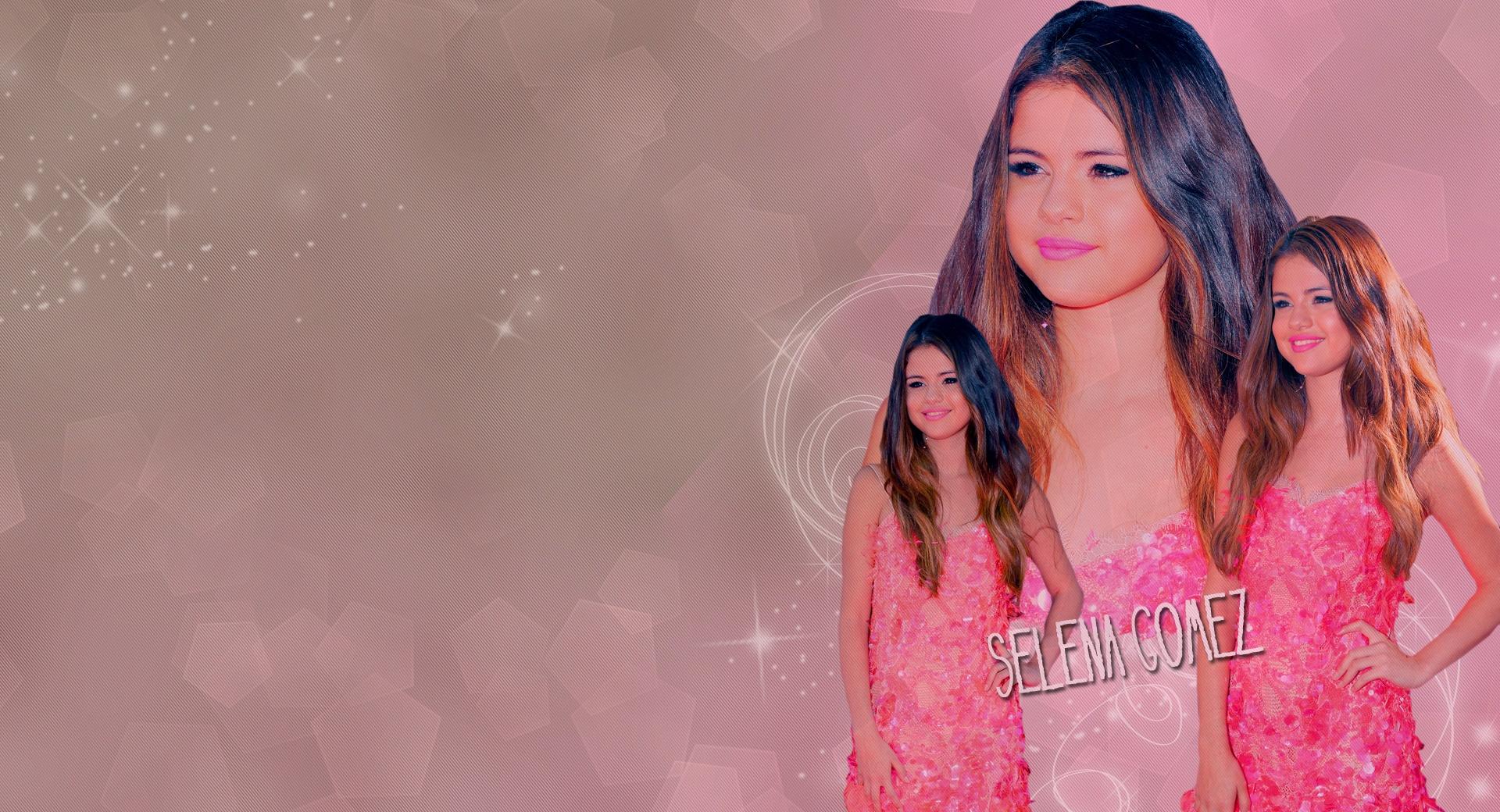 Selena Gomez 2012 Pink Dress wallpapers HD quality