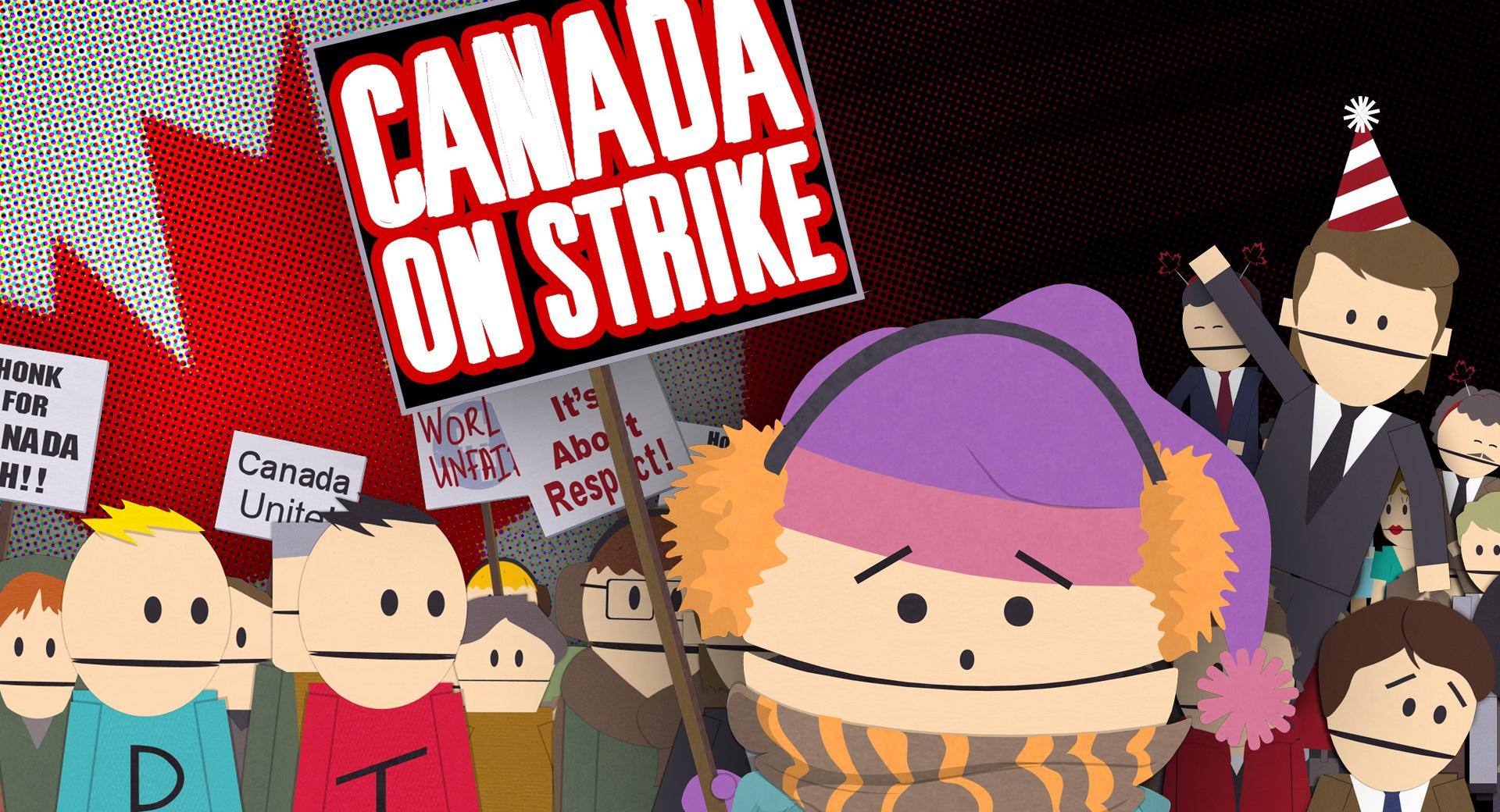 South Park - Canada On Strike at 640 x 1136 iPhone 5 size wallpapers HD quality