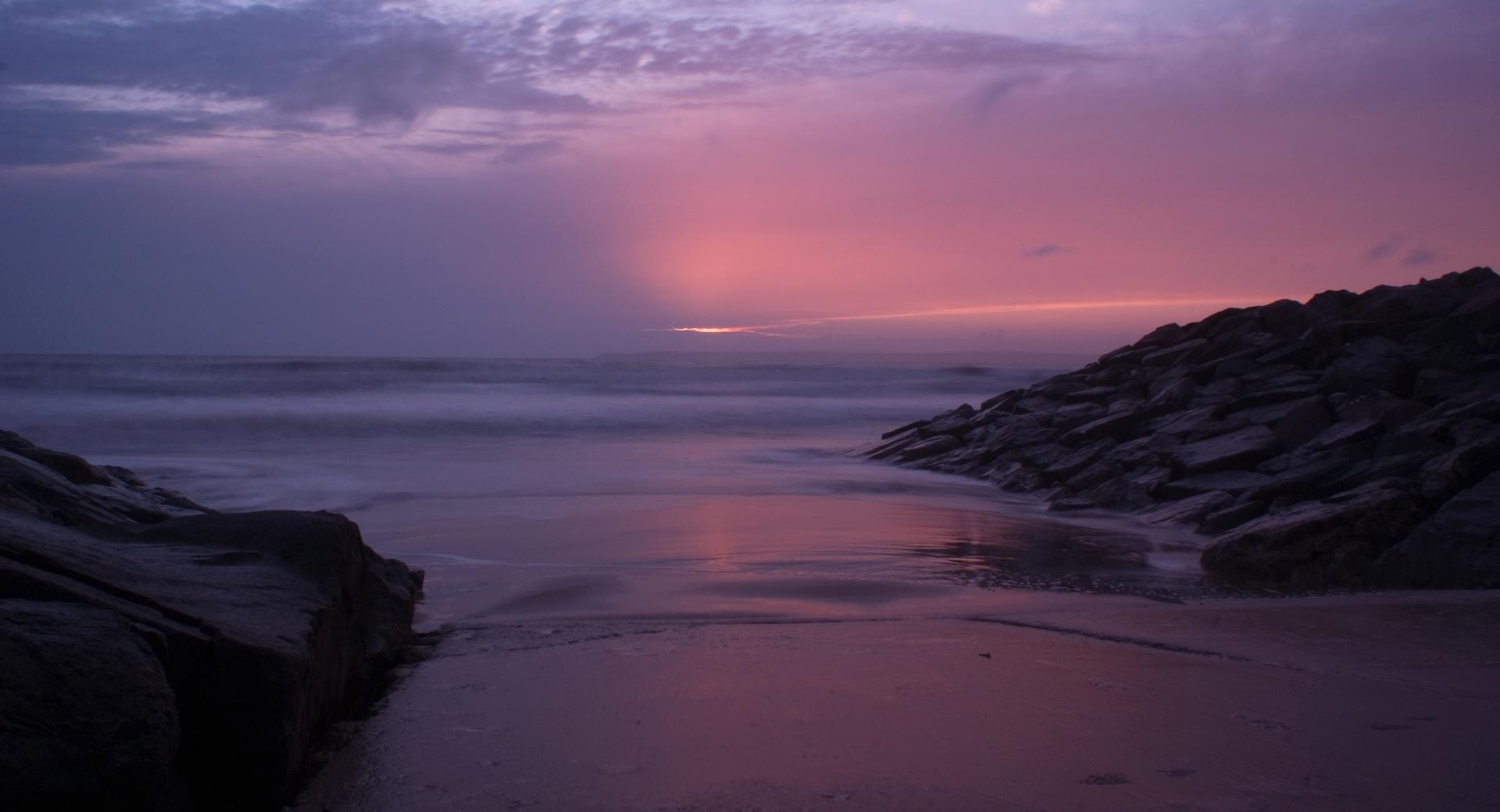 Sunset at Aberavon Beach wallpapers HD quality