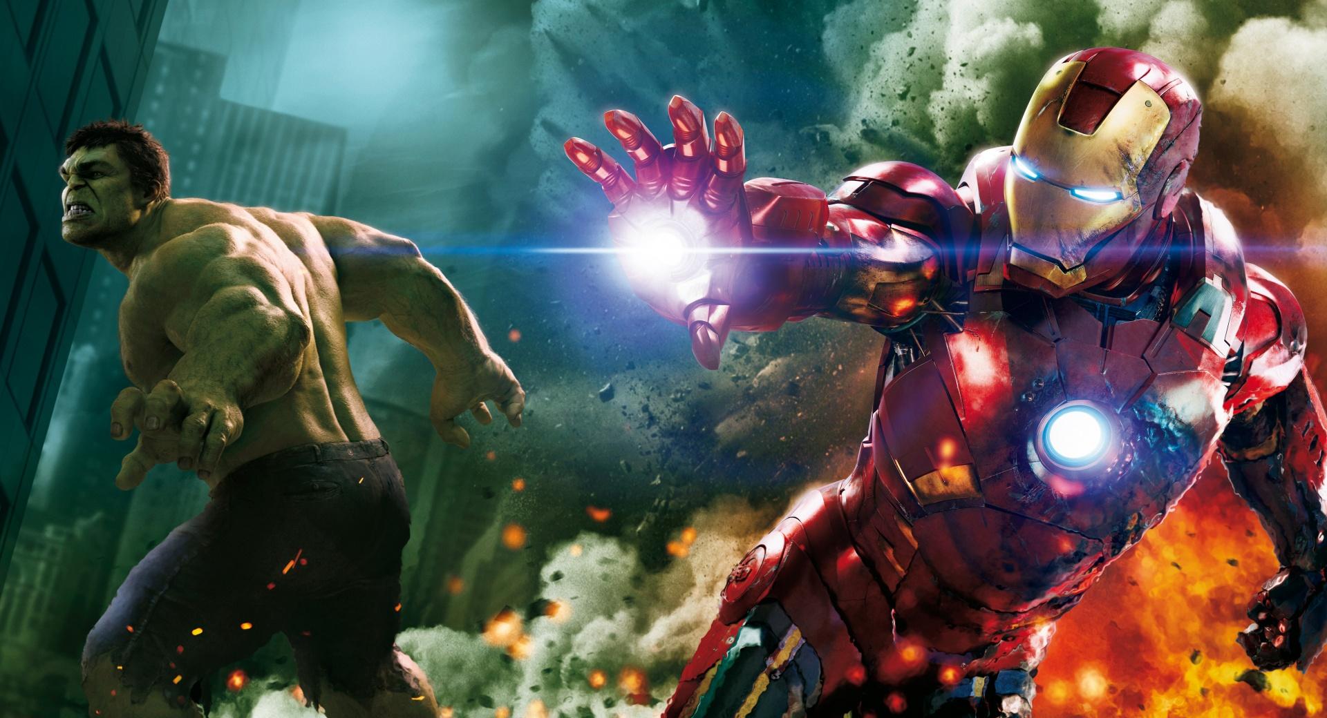 The Avengers - Hulk and Ironman at 1280 x 960 size wallpapers HD quality