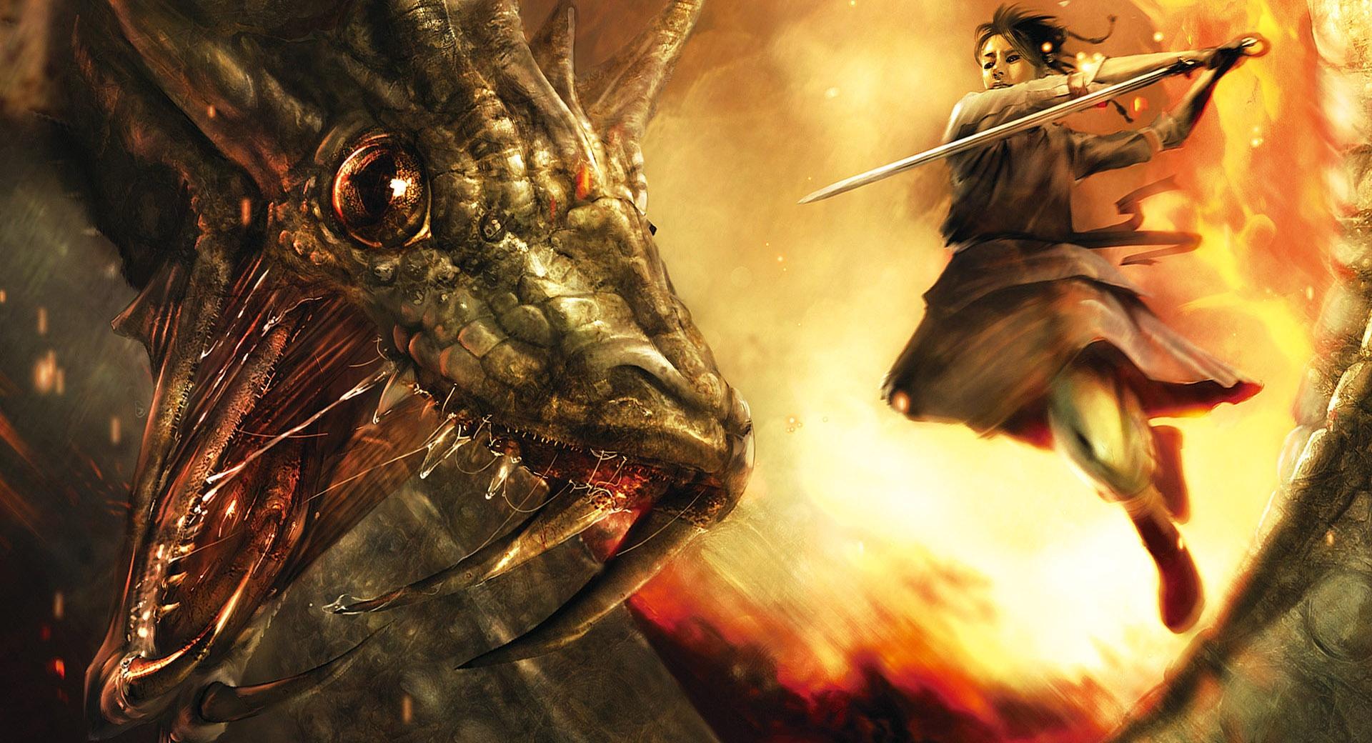 The Dragon Hunter at 1024 x 1024 iPad size wallpapers HD quality