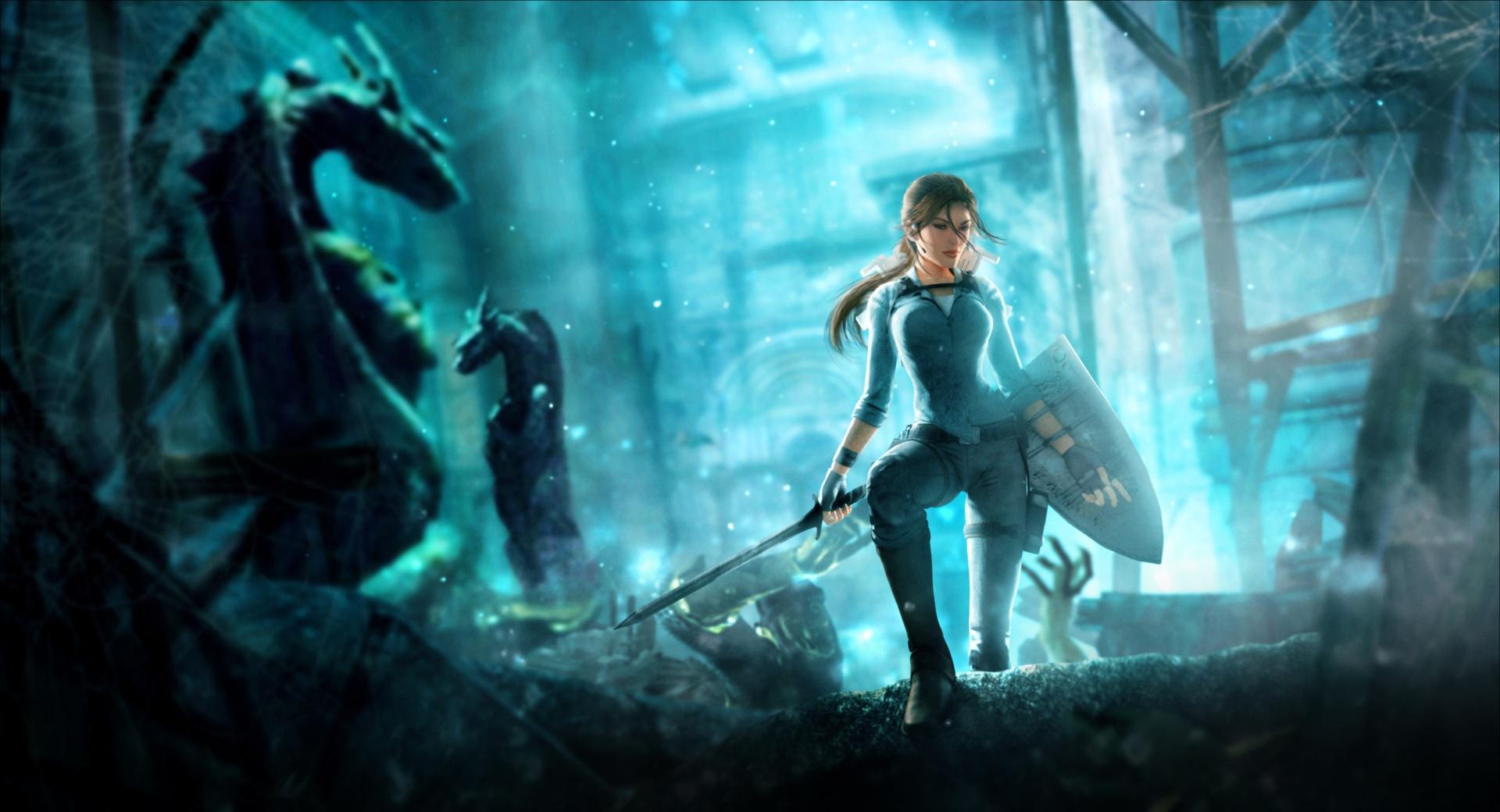 Tomb Raider Underworld Beneath the Ashes at 750 x 1334 iPhone 6 size wallpapers HD quality