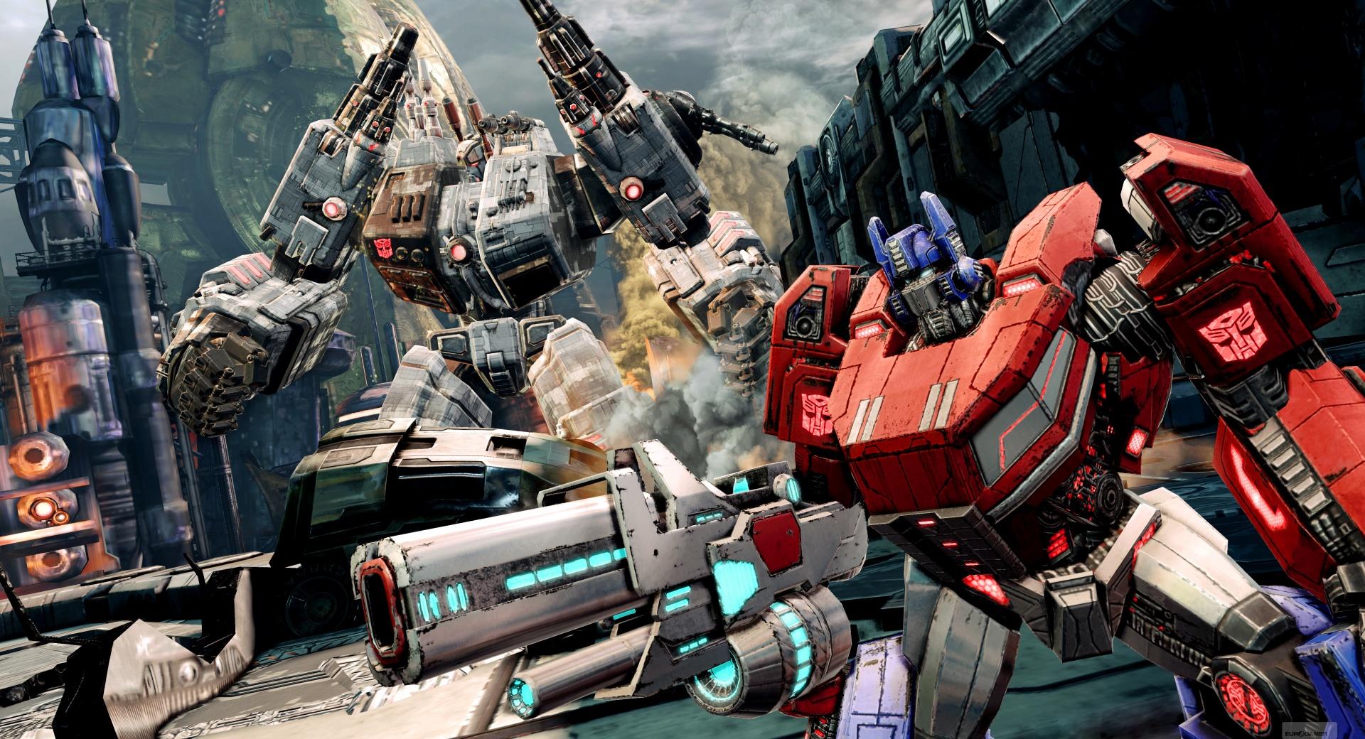 Transformers FOC - Optimus and Metroplex wallpapers HD quality