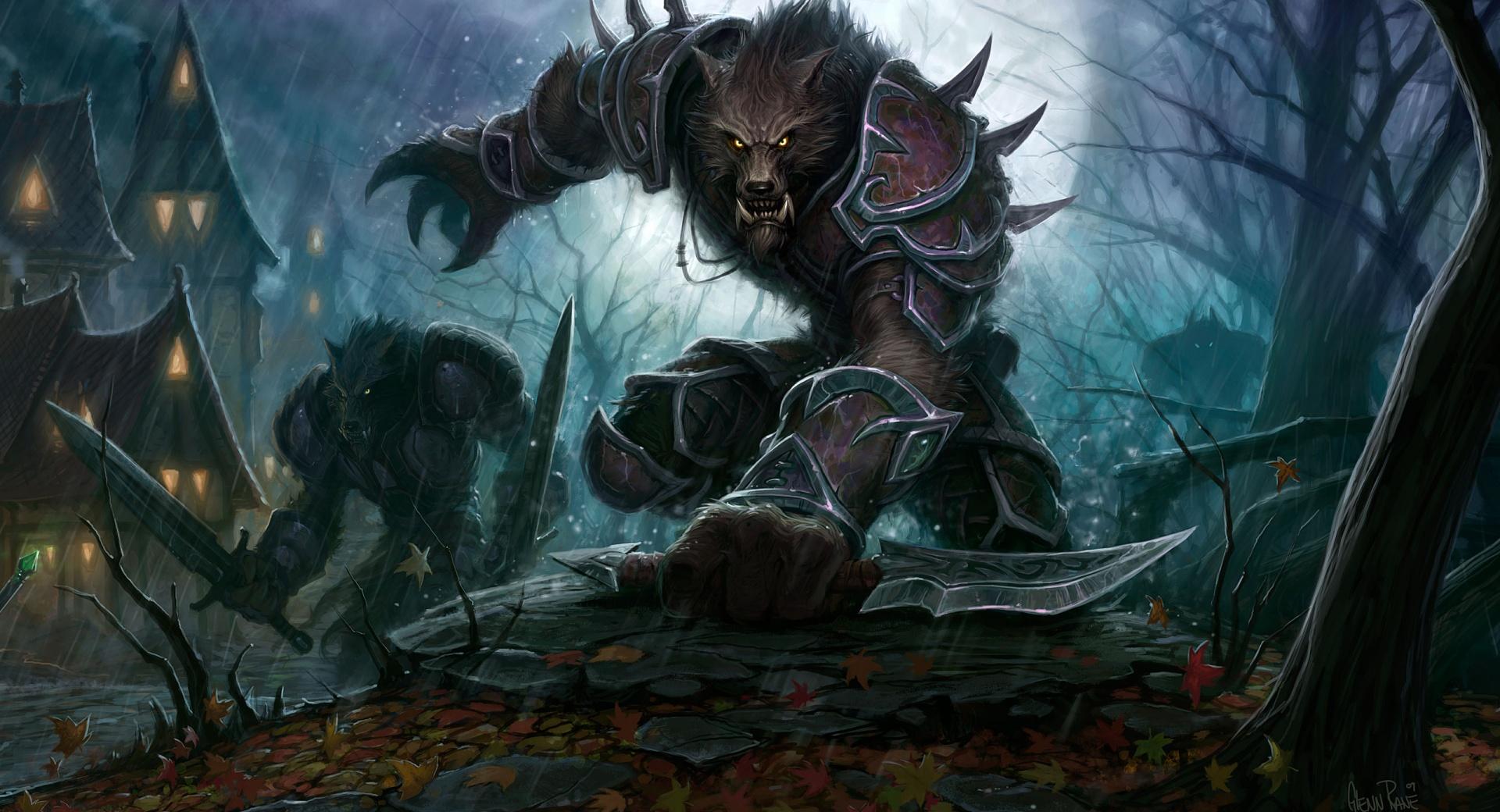Wow Cataclysm Worgen at 640 x 1136 iPhone 5 size wallpapers HD quality