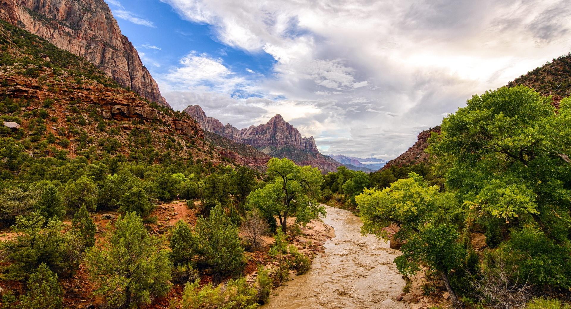 Zion National Park River wallpapers HD quality