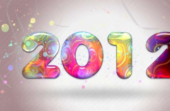 2012 Colorful New Year wallpapers hd quality