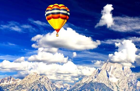 Air Balloon Over National Park