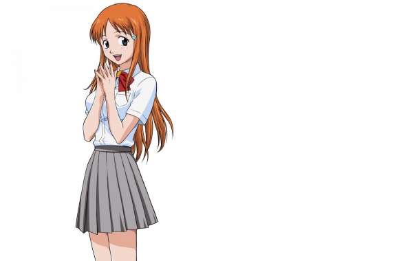 Anime Girl With Orange Hair