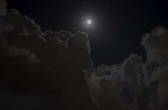 Clouds and The Moon