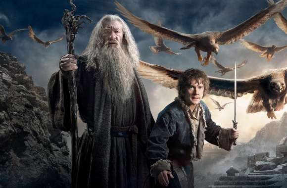 Gandalf Bilbo Baggins Hobbit 3 wallpapers hd quality