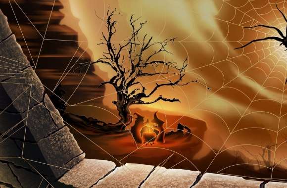 Halloween Spirit Spider Web Hallowmas
