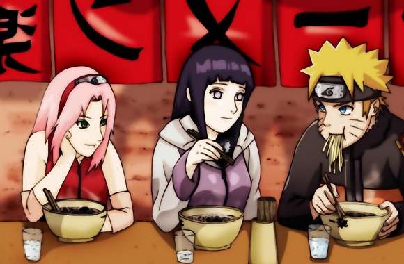 Haruno Sakura, Hyuuga Hinata And Naruto Uzumaki